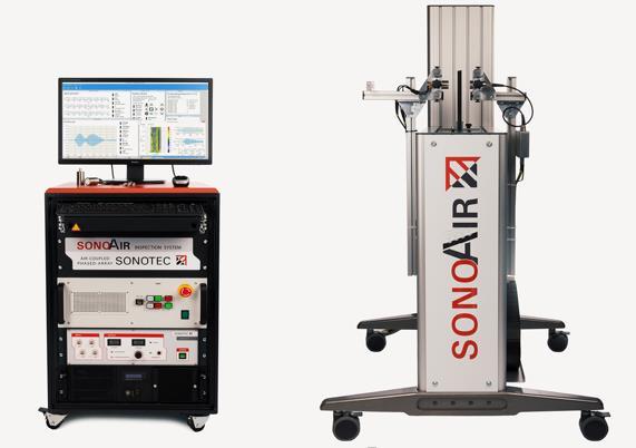 Summary Advantages of the SONOAIR System No liquid couplant needed First air-coupled phased-array system in the world Multi-channel capability for fast scanning or electronic focusing Modular system