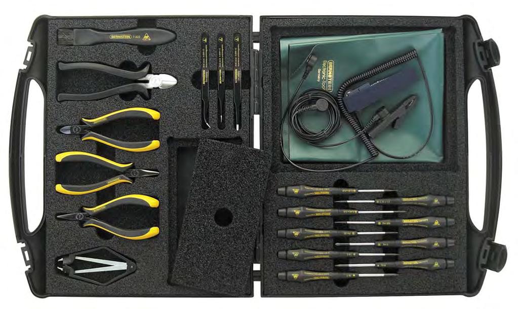 ESD PROFI-SET TRENDY 2280 AND 2285 The professionel kit for ESD-Specialists for local and mobile use 2280 ESD Profi-Set TRENDY with 20 tools and ESD handling set 2285 ESD Profi-Set TRENDY with 20