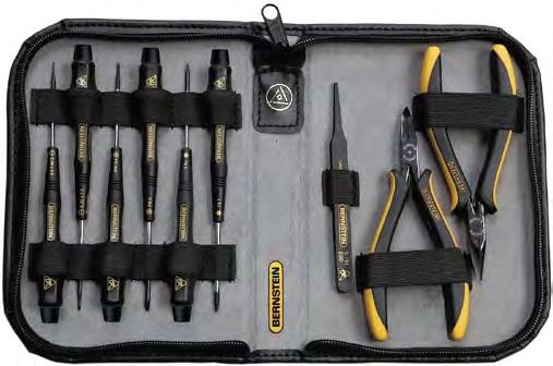 ELECTRONIC-SERVICE TOOL SETS Special service sets for the maintenance and repairing of mobile phones and other high sensitive IT Instruments The tools are clearly arranged in cases made from