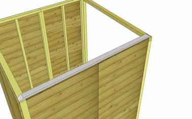 Attach into wall framing with 4-2 screws. 25.