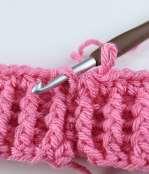 Glossary of Crochet Terms (US) Back post / Front post half-double crochet (bp/fphdc) This stitch creates the ribbed edge on the brim of the beanie. To make this ribbing, chain 2.