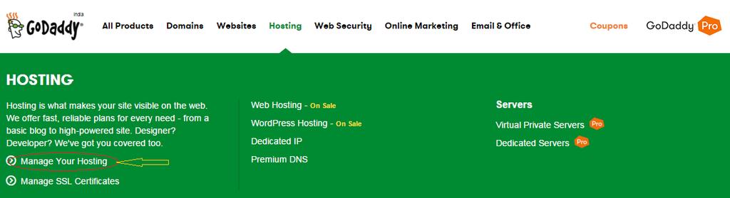 Step-4: Cpanel settings/hosting account set up The best way to handle any website is to make use of the cpanel which is a control tool for managing web hosting accounts.