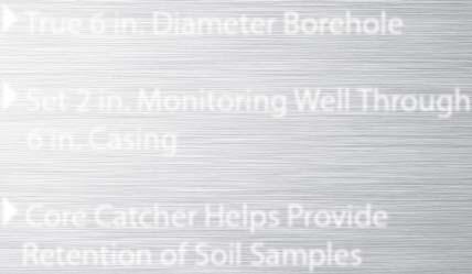 Diameter Soil Cores True 6 in.