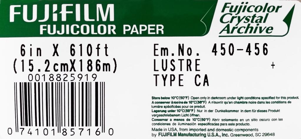 three-digit emulsion number followed by an additional three-digit number, which is provided for production control purposes only.