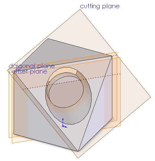 Cutting a solid with a Plane From the Insert menu choose Cut,
