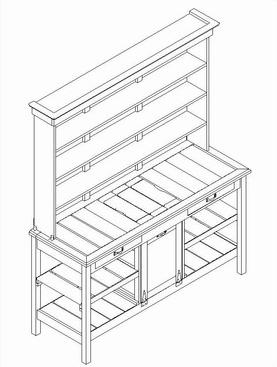 Deluxe Vintage Potting Bench Assembly Instructions & Product Care Parts & Hardware Included Before Assembly, make sure you have all parts and hardware listed below.