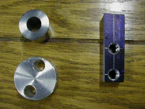 You also need a piece of 1 3/8" bar stock the same length as the wheel bearing with two 3/8" hole drilled on line