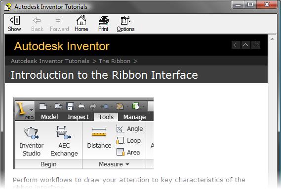 page of the Autodesk Inventor tutorial