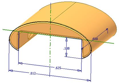 Lesson: Designing Parametric Parts This lesson describes the characteristics of parametric part models and the overall process of their creation.