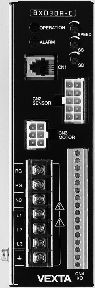 Connection and Operation LED Display Control Module Motor Regeneration Unit Terminals Power Connection Terminals Protective Earth Terminal Internal Potentiometer Acceleration Time Potentiometer