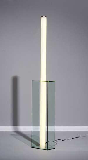 005 collection The collection consists of three light objects. Each light is composed of glass and an acrylic tube containing LEDs.