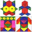 10) Name and describe 2D and 3D shapes Get them to draw symmetrical patterns Using squared paper, get them to copy a pattern onto the other