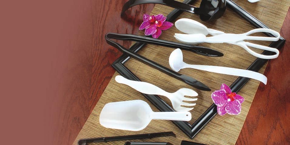 Serving Utensils All items are individually wrapped Serving Fork Item# 3301 Cake Cutter/Lifter Item# 3308 7 tongs Item# 3307 Packing: 144/Case Case Cube: 0.42 Case Cube: 0.46 Case Cube: 0.