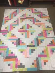 The quilt below is the one I made, but the possibilities are unlimited. Here is another option.