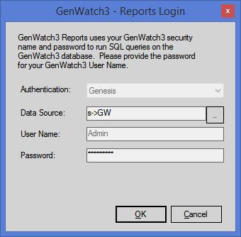 What are GenWatch3 Database Reports? GenWatch3 database reports provide information stored by the GW_Archiver module to the GenWatch3 database (GW).
