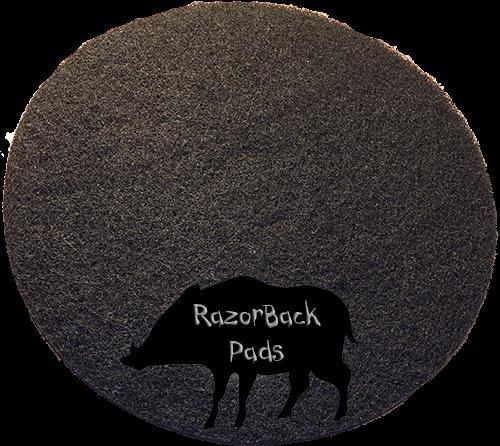 RazorBack Pads Aggressive High Performance Stripping pad for areas that need to be stripped to bare surface.
