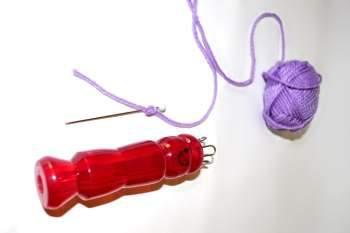 9 Necklace Materials: - Scissors - yarn -