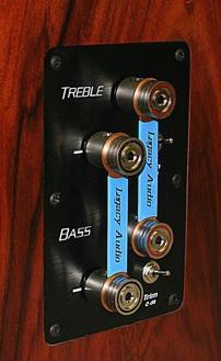 Fine Tuning To facilitate proper set-up of your speakers in a variety of room situations, we have included several heavy duty toggle switches on the terminal plate, located on the back of the