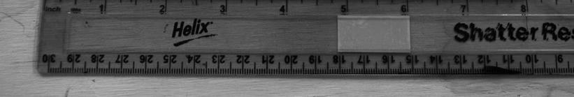 Mark the stock Using Sharpie, place a line at ¾ of an inch, 1 inch, 1 ¾ inches and 5 ½