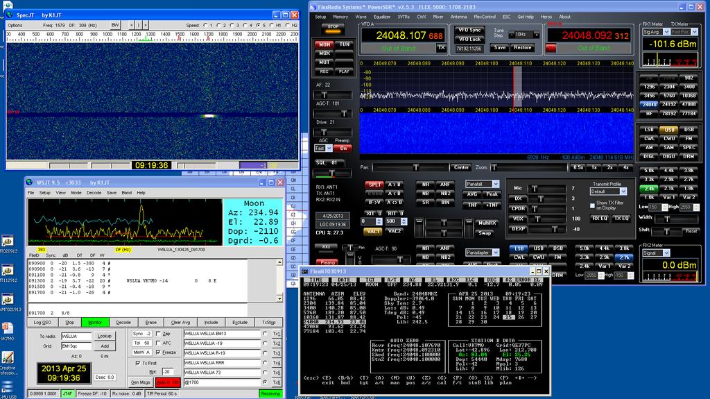 24 GHz QSO with VK7MO using JT-4F