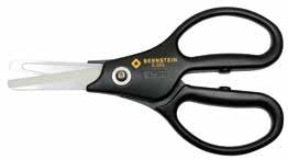 with serrated gripping jaws 80 Special scissors 5-301 110 7 for cutting sheet metal and wires, with serration, 80 extremely slim, chrome-plated 5-161 Ceramic blade scissors 5-301 5-353 175