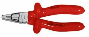 SAFETY INSULATED PLIERS Insulated according to VDE regulations IEC 60900 / EN 60900 and are therefore approved for work under a voltage of AC 1 000 V and DC 1 500 V.