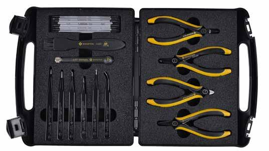 SERVICE - SUITCASE 2230 outside dimensions: 250 x 210 x 60 mm 2230: 870 g 2230: 20 Tools 2230 ELITE ESD tool set