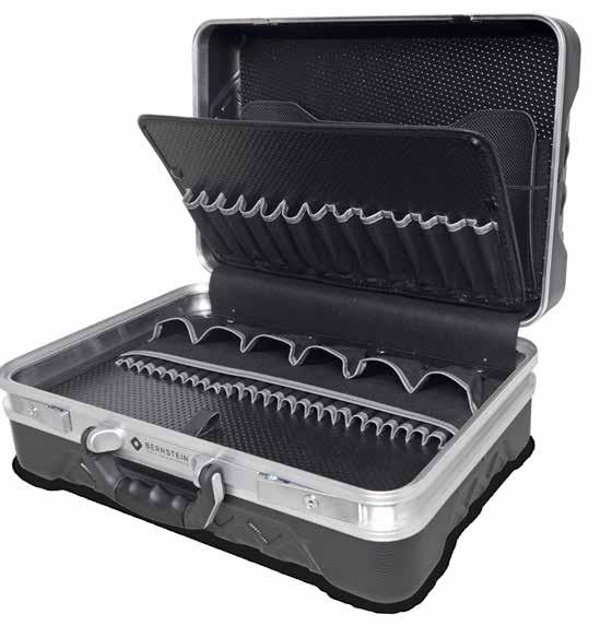The bottom tray is available in two versions: 6415 Cover plate with 32 pockets, ideal for many small tools 6755 Cover plate with 16