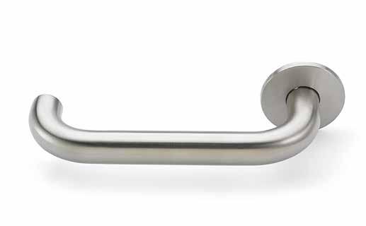 Briton 4700 Series door furniture - Lever handles Classically contemporary style 4701.20.175 Type: Dimensions: Certification: Other: Extended return to door, round bar lever Mounted on 52mm dia.