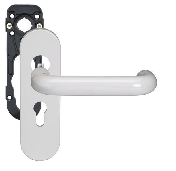 NORMBAU - Nylon Door Furniture Tough, hygienic and warm to the touch Normbau solid nylon hardware has a proven track record of durability and performance.
