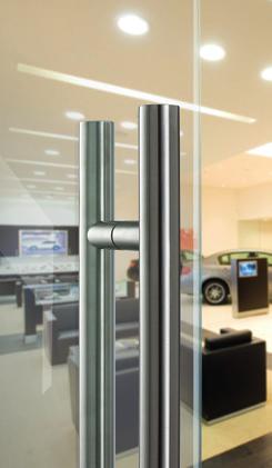 outside lever handle by break thru grub screws providing greater security and durability.