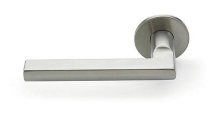 4700 Series - Lever Furniture Accessories to suit all mortice lock applications Hollow Cut Away - 4707 Lever handle on rose with bolt through fixings at 38mm.