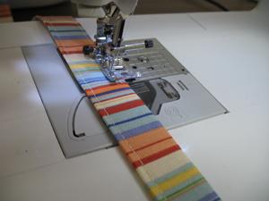 Fold the ends in 1/2 inch and press.