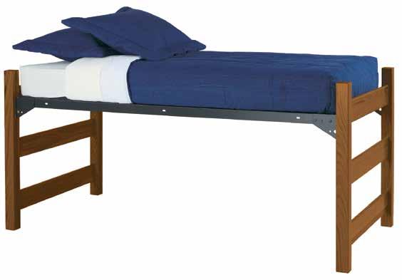 Multiple height adjustments uses mattress with spring base, bed