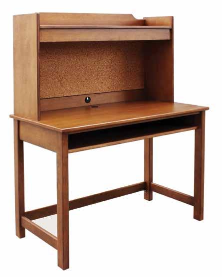 Espresso 2-Shelf Study Carrel 9225941 Espresso desks 6 drawer and door handle options