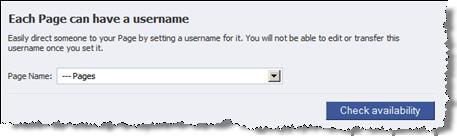 11 THE ULTIMATE GUIDE TO FACEBOOK MARKETING Step 4 Set The Username For Your Facebook Page You can create a username for a personal page or a business page by going to this link: http://www.facebook.