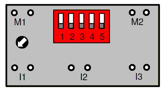 .2 Wiring of the inputs and outputs For additional programs, with up to 4 outputs and up to six inputs, the I/O numbering is from left to right as shown below: Outputs M M2 O O2 O3 O4 Inputs I I2 I3