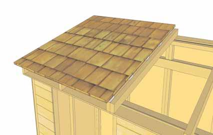 Roof Panel centered on rafter. 38.