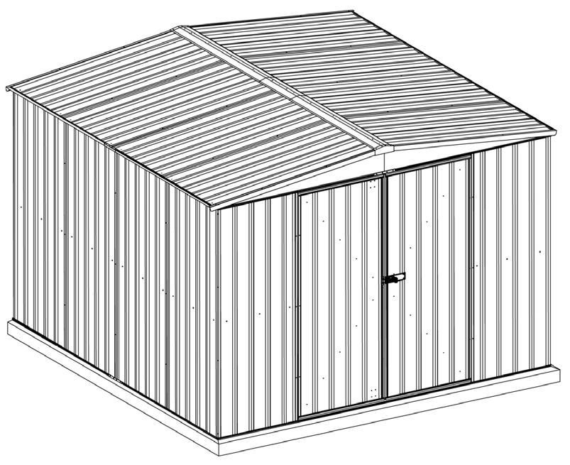 1. SAFETY INSTRUCTIONS INSTRUCTIONS FOR: GALVANIZED STEEL SHED GREEN 3 x 3 x 2.1m MODEL No: GSS3030G Thank you for purchasing a Sealey product.