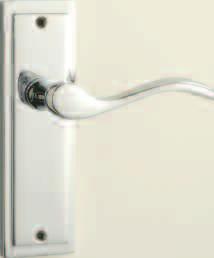 G2708 Yale Door Furniture 2008 3/6/08 2:17 pm Page 22 Back Plate Handles P-Y-40004 Affinity handle Available in polished brass and polished chrome finishes P-Y-40004LA-PB Affinity latch handles