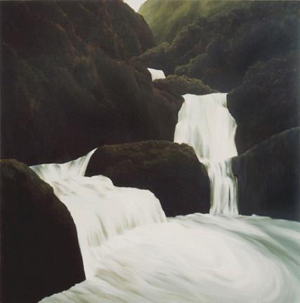 April Gornik, Turning Waterfall, 1997, oil