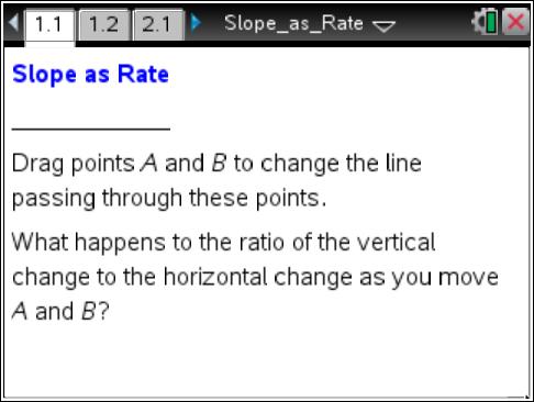 Math Objectives Students will be able to interpret the slope of a line as the rate of change of the y-coordinate per unit increase in the x-coordinate as one moves from left to right along the line.