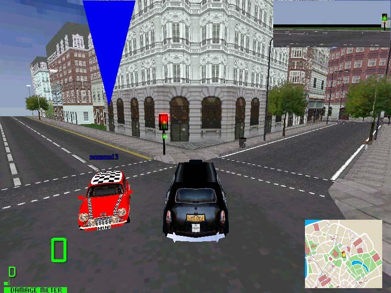 following figures). The host is using a Japanese police car and the join-in is using a London taxi. While the join-in do not have Japanese police vehicle in his copy of MM2.