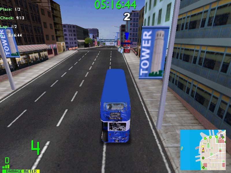 down the location of the knocked down light pole and the state of the light pole, then send the updated VE to the host, the player of the blue London bus, and the host will send the VE to other