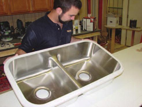 SECTION 2: Installing EDGE Sinks in Solid Surface After removing the sink from its box, inspect it