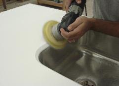 STEP 12 An orbital sander with a soft radius pad and 60 to 80
