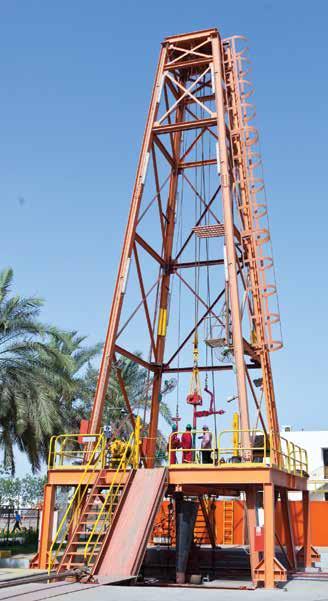 The Training Rig provides hands-on experience and competency based training in drilling, completion, well intervention and work over operations, enabling personnel to develop effectively to the