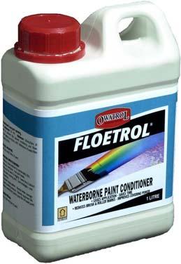 FLOETROL Water-based Paint Conditioner Added Flow for Perfect Finishes Floetrol is an additive specially formulated for use with all water-based paints, to help improve the finish, performance and