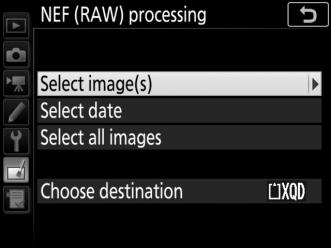 3 Choose how images are selected. Choose from the following options: Select image(s): Select one or more images manually (proceed to Step 5).