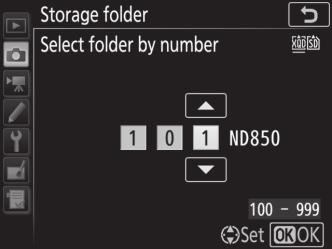 Select Folder by Number To select folders by number or create a new folder with the current folder name and a new folder number: 1 Choose Select folder by number.
